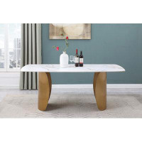Meridian Furniture USA 71" Stone Dining Table