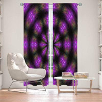 East Urban Home Lined Window Curtains 2-panel Set for Window Size by Pam Amos - Spun Flowers