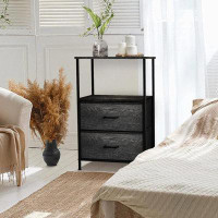 Sorbus Sorbus Nightstand 2-Drawer Shelf Storage- Bedside Furniture & Accent End Table Chest