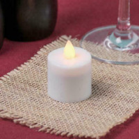Amber Rechargeable Flameless Replacement Tea Light - 4/Pack *RESTAURANT EQUIPMENT PARTS SMALLWARES HOODS AND MORE*