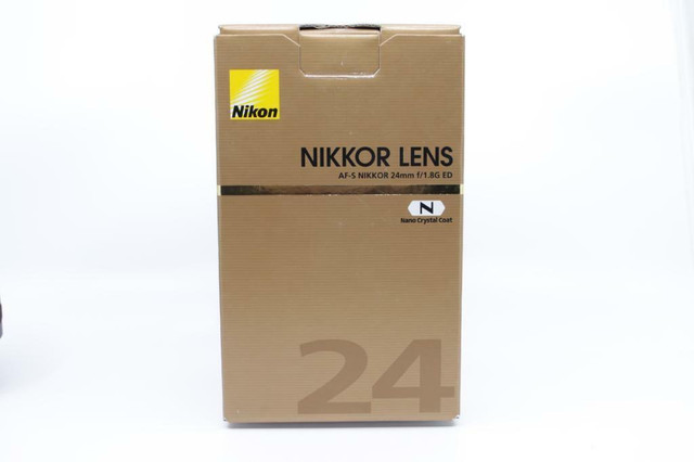 Nikon AF-S Nikkor 24mm f/1.8G ED + Hood + Lens Bag + Box-Used      (ID-861)     BJ PHOTO-Since 1984 in Cameras & Camcorders - Image 4