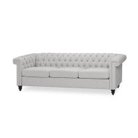 Lark Manor Sione 83" Rolled Arm Chesterfield Sofa