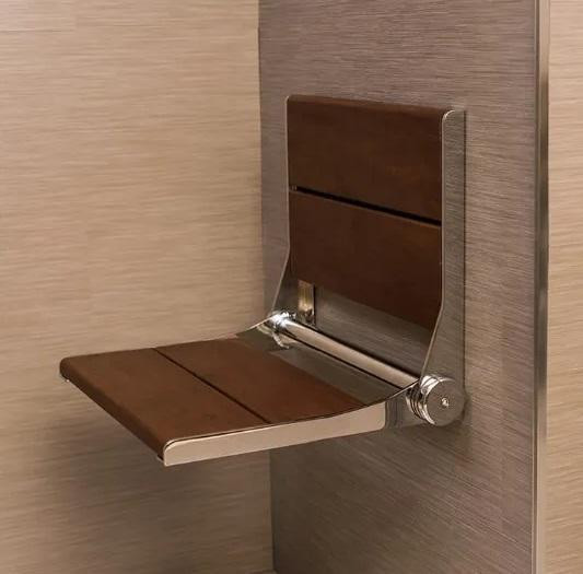 18 & 26 In SerenaSeat Pro Wall-Mounted Stainless Shower Seat-500lb Rated  Invisia Collection - 5 metal / 2 Seat Finishes in Plumbing, Sinks, Toilets & Showers