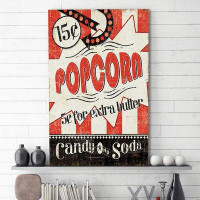 Made in Canada - Ivy Bronx Popcorn - Wrapped Canvas Print