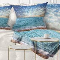 East Urban Home Fasting Moving Clouds over Beach Pillow