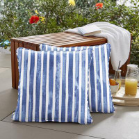Longshore Tides Anferny Outdoor/Indoor Corded Square Pillow Set Of Two