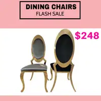 Dining Chair in Gold Frame Sale !!