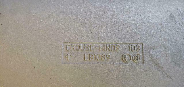 Crouse-Hinds 4 Threaded LB, LB1089 in Other Business & Industrial - Image 3