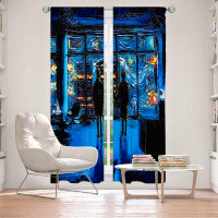 East Urban Home Lined Window Curtains 2-Panel Set For Window Size 40" X 61" From East Urban Home By Aja Ann - Van Gogh T