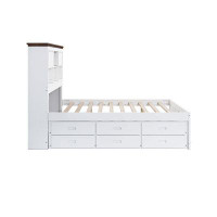 Wildon Home® Bookcase Bed With Trundle Bed