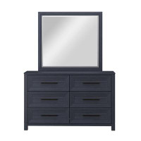 Hillsdale Furniture 6 Drawer 61" W Double Dresser with Mirror