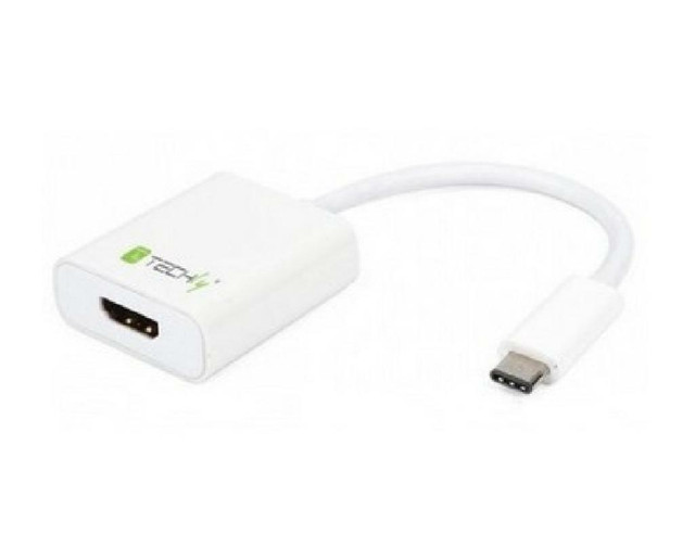 TECHly USB Type-C 3.1 to HDMI Converter Cable - White in Cables & Connectors in Québec
