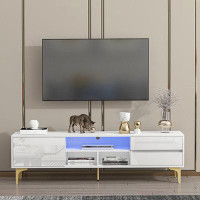 Mercer41 TV Stand,TV Cabinet,Entertainment Centre,TV Console,Media Console,With LED Remote Control Lights,UV Bloom Drawe