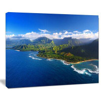 Made in Canada - Design Art Na Pali Coast Wide View - Wrapped Canvas Photograph Print