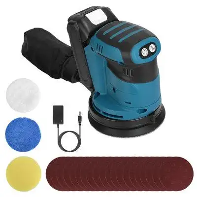 Experience the convenience and power of the Cordless Electric Orbital Sander with Dust Collector equ...