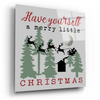 The Holiday Aisle® The Holiday Aisle® ''Have Yourself A Merry Little Christmas'' By Cindy Jacobs, Acrylic Glass Wall Art