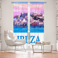 East Urban Home Lined Window Curtains 2-panel Set for Window Size by Markus Bleichner - Poster Ibiza