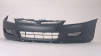 Bumper Front Honda Accord Coupe 2003-2005 Primed 4Cyl All V6 At Without Fog Hole Capa , HO1000211C
