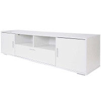 Ebern Designs TV Stand For Up To 75 Inch , Entertainment Centers With LED Lights And Storage-15.75" H x 62.99" W x 13.78
