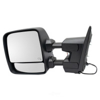 Mirror Driver Side Nissan Titan 2017-2021 Power Heated Textured Black Without Dimming Glass With Signal/Puddle Lamp/Tow