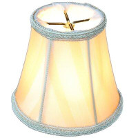 Home Concept Inc 4.5" H x 5" W Silk/Shantung Bell Candelabra Shade ( Clip On ) in Silver