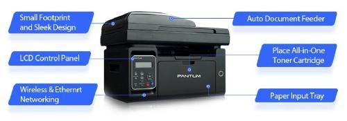 Pantum M6550NW All-in-One Network and Wireless Laser Printer in Printers, Scanners & Fax - Image 3