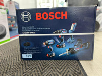 Bosch 18-Volt 4-Tool Combo Kit  - Bright LED Light - Variable Speed (GXL18V-496B22) - BNIB @MAAS_WIRELESS