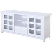 My Lux Decor Convenience Concepts Newport Park Lane 1 Drawer TV Stand With Storage Cabinets And Shelves For Tvs Up To 65