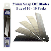 25mm Snap Off Blade 10 Packs - Min 10 Packs - Bulk Discounts