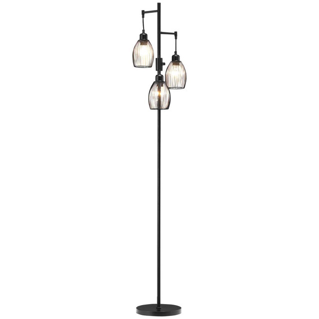 Floor Lamp 11.8"L x 11.8"W x 67.1"H Black in Indoor Lighting & Fans - Image 2