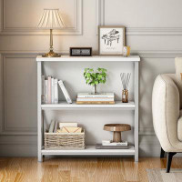 17 Stories Koehn 3-Tier Bookshelf, Farmhouse Small Bookshelf for Entryway Living Room Home Office