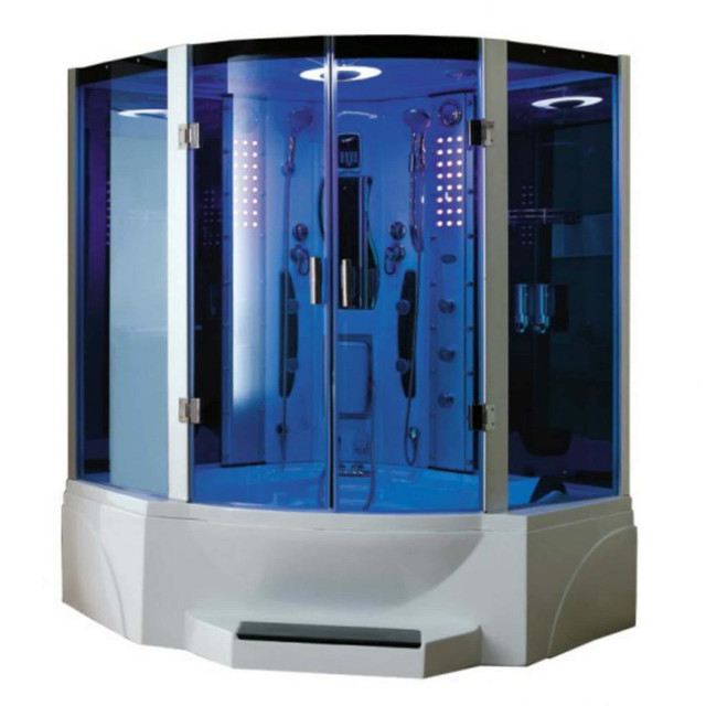 Mesa 63x63 608P Steam Shower/Jetted Tub - 10 Acupuncture Body Jets - 10 Whirlpool Jets in Plumbing, Sinks, Toilets & Showers