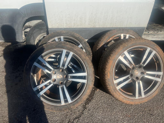 4 RIMS &amp; WINTER TIRS %80 LEFT ON TIRES (21-35/21 ) in Tires & Rims - Image 2
