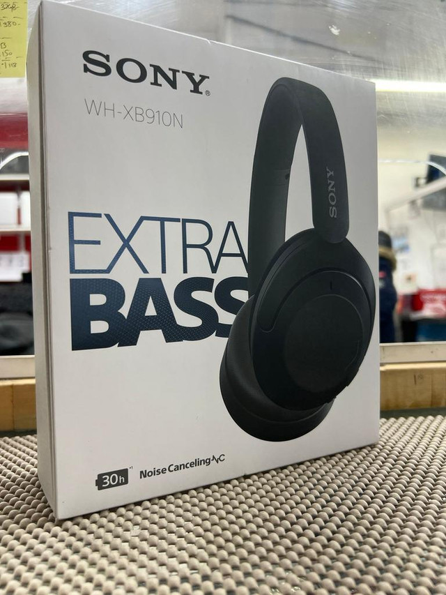 Sony WH-XB910N Over-Ear Noise Cancelling Bluetooth Headphones - Black - SEALED @MAAS_WIRELESS in Headphones in Toronto (GTA)