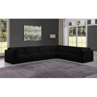 Meridian Furniture USA 152" Wide Reversible Modular Corner Sectional