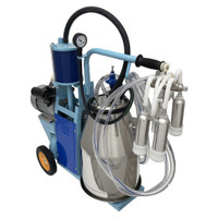 .Electric Cow Milking Machine 550W Piston Goat Milker Equipment with Bucket for Cows Goats 110V #170683