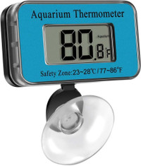 NEW AQUARIUM FISH TANK WATER THERMOMETER LCD DIGITIAL 1227609
