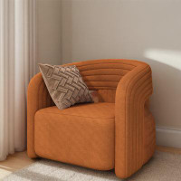 Latitude Run® Italian light luxury leisure sofa designer creative single sofa
