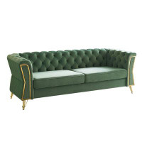 Mercer41 Temeko 87.4'' Upholstered Sofa
