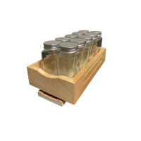 Red Barrel Studio Cabinet RTA Wood Pull Out Spice Rack Organizer for Cabinets and Pantry Closet