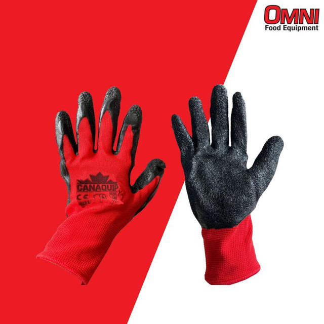 BRAND NEW - WORK GLOVES -  COTTON LATEX COATED GLOVES, COTTON GLOVES, COW SPLIT LEATHER GLOVES,  NITRILE COATED GLOVES in Industrial Kitchen Supplies - Image 4