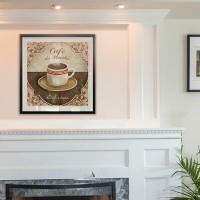 Fleur De Lis Living Espresso - Impression de cadre photo sur papier