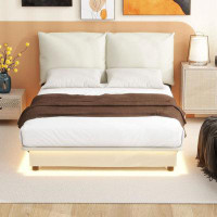 Ivy Bronx Queen Size Upholstered Platform Bed With Ergonomically Designed Backrest