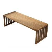 Latitude Run® American solid wood household rectangular dining table