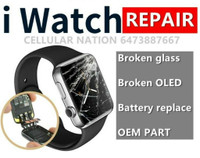 ( APPLE WATCH Screen + battery repair) iPhone+Samsung+iPad+Google Broken glass, LCD, battery charging port, back glass