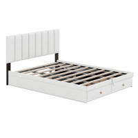 Cosmic Full Size Upholstered Bed With Hydraulic Storage System And Drawer