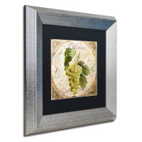 Trademark Fine Art 'Tuscany Table Blanc' Framed Graphic Art