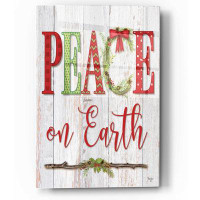 The Holiday Aisle® Epic Art 'Peace On Earth' By Mollie B, Acrylic Gla Peace On Earth by Mollie B Art - Unframed Print