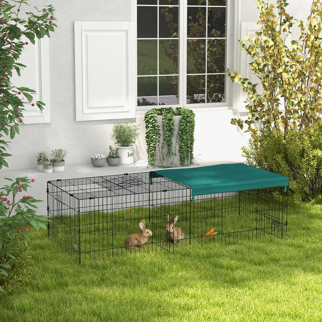 Small Animal Cage 72.8" x 29.5" x 19.7" Green in Accessories
