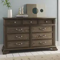 Lark Manor Antisha 62" Width 9-Drawer Wood Dresser